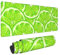 Lodokdre Mouse Pad,Lime Green Pattern Desk Pad Computer Keyboard Mouse Mat With Non Slip Rubber Base 30X80 cm