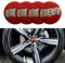VeroCh 4 Stück 45MM Auto Center Nabenkappen Aufkleber,Für BBS,ABS Emblem Aufkleber Wasserdicht Staubdicht Ersetzbar Radnabenabdeckung,A