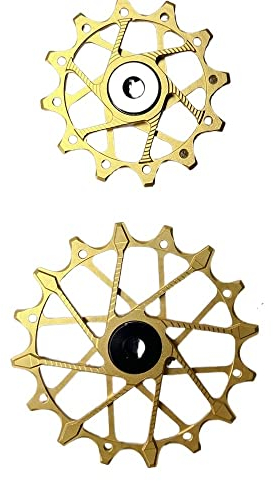 GODARM TRUSTTWO Schaltwerk-Käfig-Riemenscheiben-Räder, passend for SRAM 11/12-Gang-Schaltwerk, übergroßes Lager, passend for NX GX X01 XX1 Eagle AXS The Golden Pulleys