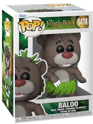 Funko POP! Disney: The Jungle Book - Baloo | Offizielles Cartoon/Animation Merch - Vinyl Sammelfigur als Regal Deko - Geschenkidee zum Geburtstag für Fans und Sammler