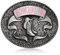 MUSVIKY Cowgirl Up Western-Gürtelschnalle für Damen, Cowgirls, Vintage, oval, Blume, Rose, Stiefel, Pferd, Rodeo, rosa Gürtelschnalle, #E - Oval Cowgirl Up, Medium