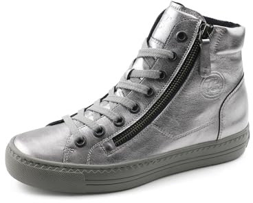 Paul Green Damen Hightop-Pauls, Frauen High-Top Sneaker,Sportschuhe,Freizeitschuhe,Turnschuhe,Laufschuhe,schnürschuhe,Grau (Clay),37 EU / 4 UK