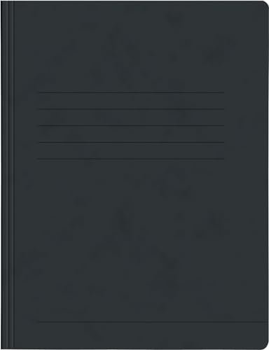 Papiertiger Schnellhefter aus Karton/Pappe für Schule und Büro (Pressspankarton, schwarz, 14er Pack)