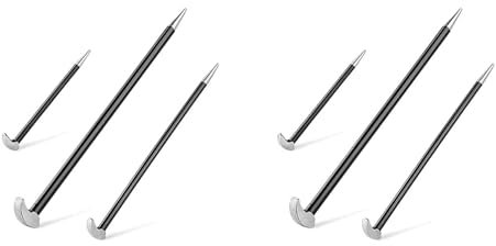 CENMEN Stemmeisen-Set mit Rollkopf, Mechanisches Hebeleisen für Damenfuß, Auto-Hebeleisen, Fersenhebel 6, 12, 16, 6 StüCk