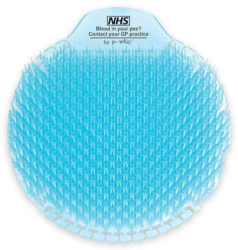 Urinal Mats Scented, 5 Pack, Urinal Blocks Splash Mats, Fits Most Urinals & Waterless, Long Lasting 30 Day Odour Neutraliser Deodorizer, Anti-Splash Guard Slanted Bristle, Slant6, Ocean Mist