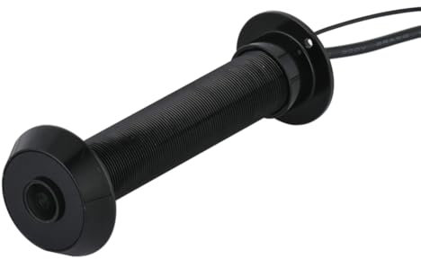 Vocdikficy 1080P Tuya Smart Life Home Visualizzatore Digitale Spioncini Telecamera per Porta Eye WiFi IR Visione Notturna Telecamera per Porta Eye Spina EU Nero