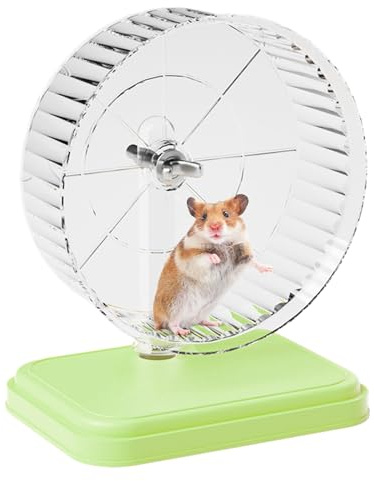 Hamster Laufrad – kleine Tiere, leises Laufrad – Käfig für Landschaftsbau, Doppeltiere, kleine Tiere, Übung, Laufspielzeug, kleine Tiere, leises Laufrad