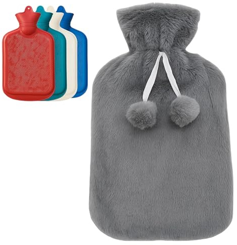 Small Hot Water Bottle with Cover, 500ml Mini Hot Water Bottle, 21x14cm Compact Size for Comfort and Warmth