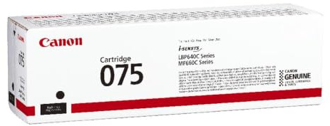 Canon 075 Cartuccia Toner 1 Pz Originale Nero (cartridge 075 Bk - )