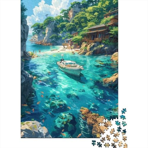 Seascape Boat Cabin 1000 Piece Jigsaw Puzzle For Adults Relaxing