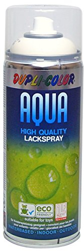Dupli-Color 252532 Aqua Sprühdosen, 350 ml, Cremeweiss Glanz 9001