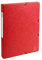 Exacompta - Réf. 50305E - 1 boite de classement avec élastiques Exabox - en carte lustrée 600g/m2 - Dos 2,5 cm - dimensions 25 x 33 cm - pour documents A4 - couleur rouge - livrée montée