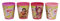 Joy Toy 118144 - Mia and Me Trinkbecher, Plastik, 4 Stück, 230 ml, 8 x 9 cm