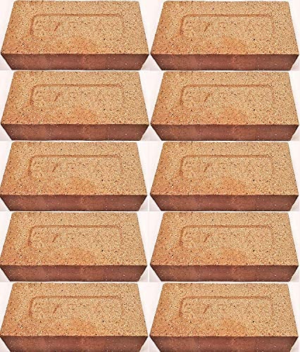 MATTONE ROSSO REFRATTARIO UNISTARA STARMAX 22X11X6 CM 10 PEZZI