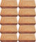 MATTONE ROSSO REFRATTARIO UNISTARA STARMAX 22X11X6 CM 10 PEZZI