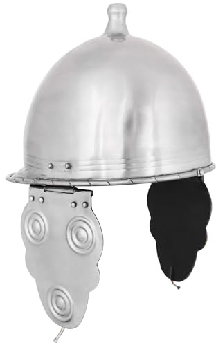 Battle-Merchant Keltischer Helm Montefortino, aus Stahl | Dekorative Helm Replik für LARP & Reenactment