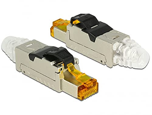 DELOCK RJ45 Stecker feldkonfektionierbar Cat.6A Metall