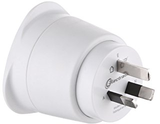 Electraline 70050 Reiseadapter Frankreich/Europa auf Australien/China, 2-polig, Europa auf 3-polig, Australien, Weiß