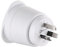 Electraline 70050 Adattatore da viaggio Francia/Europa ad Australia/Cina 2 Pin Europa a 3 Pin Australia, Bianco
