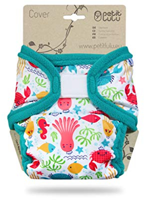 Petit Lulu XL Überhose (12-17 kg) für Stoffwindeln Klett (Lagune)