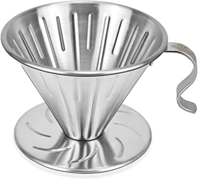 MERMOO YILAN Durable Pour Over Coffee Dripper for 1-4cups Filter Holder