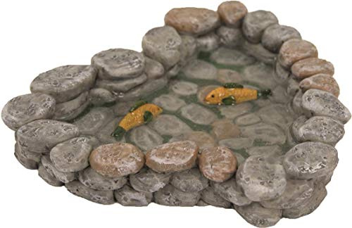 Dekop Krippenzubehör Gartenteich mit Fischen ca. 12x13cm (444635283327)