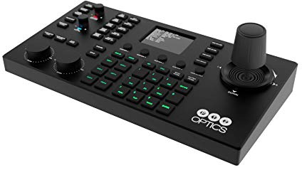 PTZOptics SuperJoy NDI, IP and Serial PTZ Camera Joystick Controller with Large LCD Screen, Basic Plus and Matrix Modes