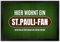 trendaffe - Hier wohnt EIN St.Pauli-Fan Fußmatte XL mit Rasen Motiv