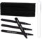 Whaline Lot de 100 étiquettes de plantes en plastique épais avec trou, noir, étanches, avec 1 marqueur et un rouleau de ficelle (15,2 cm)