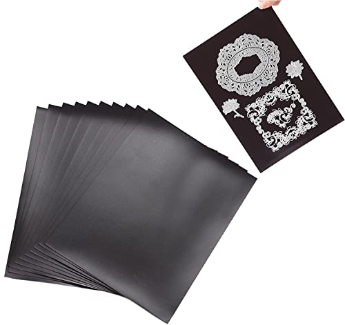 OTCRAFT Weiche Gummi-Magnetplatten für Metall-Stanzformen, Aufbewahrung, Orangisieren, Basteln, Werkzeug, Scrapbooking, Kunst und Handwerk, flexible Platziermatten, 17,8 x 12,7 cm, 0,5 mm, 10 Stück