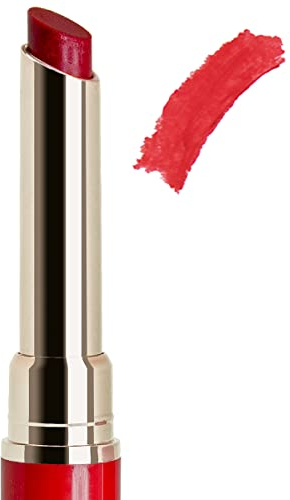 COSLINE Lippenstift Tizian 402, Klassischer Rotton, Vegan Lipstick, Langanhaltend, Weich und cremig
