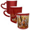 Naispanda Tasse Photo Magique Personnalisée, Tasse Photo Texte Personnalisé Tasse à Café Chaleur Changée Personnalisable Mug Cadeau Original pour Couple Amoureux De La Famille Et des Amis - Rouge