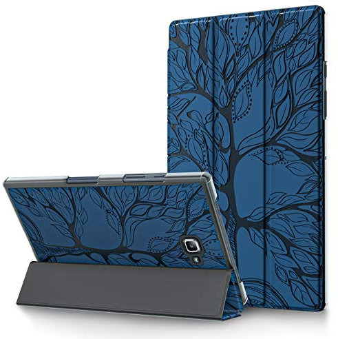 CASAFUNY Funda Compatible con Samsung Galaxy Tab A 10.1 SM-T580 T585 (Tab A6) Ultra Slim Función de Soporte Protectora Cover Función Auto-Sueño/Estela para Samsung Galaxy Tab A6, Azul Oscuro