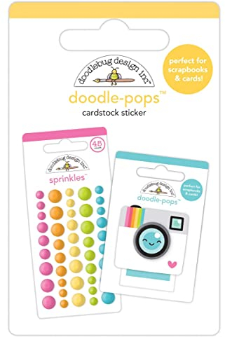 Doodlebug Doodle-Pops 3D Stickers-Doodle Minis