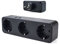 VOOMY Multiprise Murale, 5 en 1 Prise USB Multiple USB, Multiprise 3 Prises et 2 Ports USB, Prise Multiple Murale USB 4000W, Triplette Electrique pour la Maison Le Bureau Les Voyages (Noir)