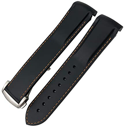 AEMALL Bracelet de montre étanche en caoutchouc silicone 19 mm, 20 mm, 21 mm, 22 mm pour Seiko SKX, 22mm, Agate