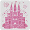 BENECREAT Castle Malschablone Aus Kunststoff, 30x30 cm Stern Feuerwerk Muster Bastelvorlage DIY Kunsthandwerk Schablone Für Scrabooking Karte Holz Papier Wanddekoration