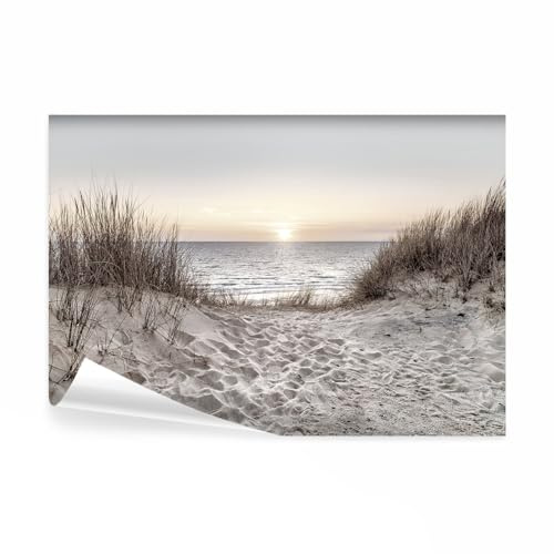 decomonkey Fototapete selbstklebend Meer, 196x140 cm, Landschaften, Strand | Horizonte, Selbstklebende, Tapeten, Wand, Fototapeten, Tapete, Wandtapete, klebend, Klebefolie