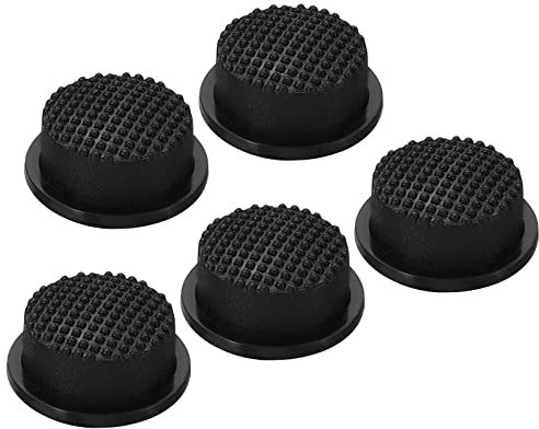 PATIKIL 0,47 LED Lampe Poche Commutateur Capuchon, 5 Pcs Silicone Souple Botte Couverture pour Pression Bouton Interrupteur Électrique Torche Portable Lampes de poche Projet, Noir