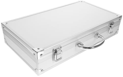 ERINGOGO Aluminum Briefcase - 14 Inch Hard Laptop Briefcases with Lock, Multifunctional Case, 14 Inch- White, 14 Inch- White, Stylish