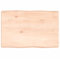 vidaXL Tischplatte, Holzplatte für Tisch Esstisch Couchtisch, Massivholzplatte Handgefertigt mit Baumkante, Ersatztischplatte, 60x40x(2-6) cm Massivholz Unbehandelt