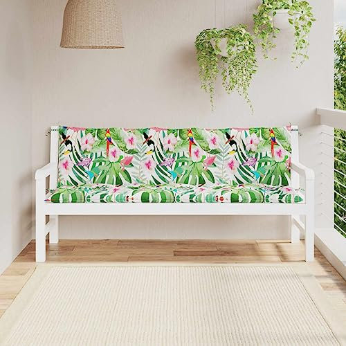 ZQQLVOO Sofa-Kissen Terrassenmöbel-Schaukelkissen Kissen für Terrassenliegen Gartenbank-Auflagen 2 STK. Mehrfarbig Oxford-Gewebe