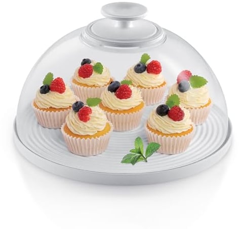 Tescoma 630835 Coprivivande in vetro/ciotola con coperchio ø 28 cm, linea DELÍCIA
