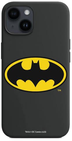 Personalaizer Flexible Schutzhülle, Schwarz, kompatibel mit iPhone 15 von Batman