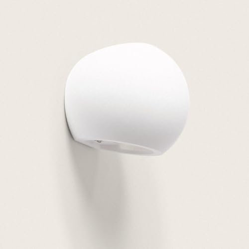 LEDKIA LIGHTING - Aplique de Pared Yeso Klay | Decoración Moderna | Instalación Interior IP20 | Compatible con Bombilla G9 220-240V | Acabado Duradero, Blanco, Yeso