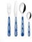 Guzzini - FUSION Set de 24 Couverts - Bleu Méditerranée - 28195076