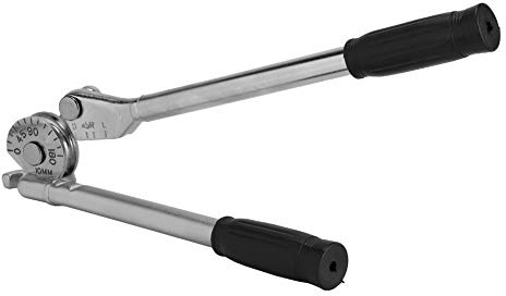 Piegatubi Manuale a 180° Utensile in Acciaio da 10 Mm Utensile Piegatubi per Tubi in Acciaio Alluminio Rame 3/8 (370mm 3/8 10mm)