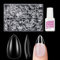 Kurze Mandel Nägel Tips, Venares 500 Stück Weiche Gelspitzen Kurze Nagelspitzen Tips 12 Größen Künstliche Nägel Tips für Gelnägel mit Klebenägel für Nagelverlängerung