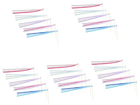 Ciieeo 50 Stück Tanzband Hochzeitsband Tanz Luftschlangen Für Kinder Tanzband Bulk Geburtstags Luftschlangen Stolz Hochzeitsband Luftschlangen