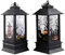 NSXIN 2pcs Halloween Deko Laterne, 20cm Hohe Halloween Licht Kürbis Laterne Halloween Vintage Kürbis Kerzenlaterne Tragbare Garten Hängedeko (ohne Batterie) (Groß,2 Stück/Kürbis + Geisterhand)